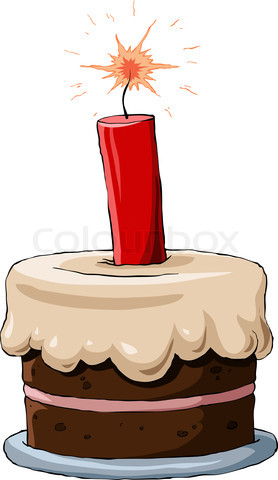 Cake with dynamite
