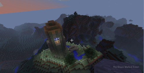 Here is how I imagine the real Green-Walled Tower.