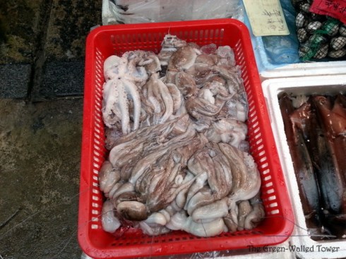 Live octopus. You're allowed to cook them before you eat them though.
